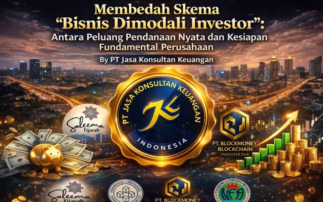 BISNIS DIMODALI INVESTOR: MEMBEDAH ARSITEKTUR PENDANAAN, IPO, AKUISISI, DAN KESIAPAN FUNDAMENTAL PERUSAHAAN OLEH PT JASA KONSULTAN KEUANGAN PENULIS: WIDI PRIHARTANADI