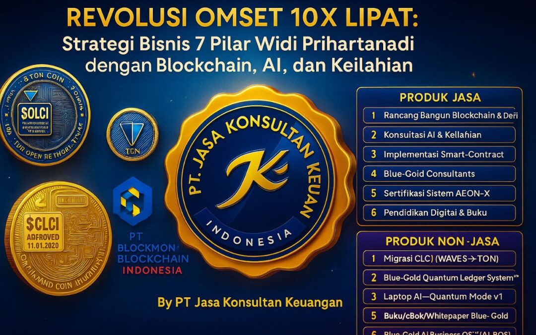 Revolusi Omset 1Ox Lipat V2: Strategi Bisnis 7 Pilar Widi Prihartanadi dengan Blockchain, AI, dan Keilahian By PT Jasa Konsultan Keuangan